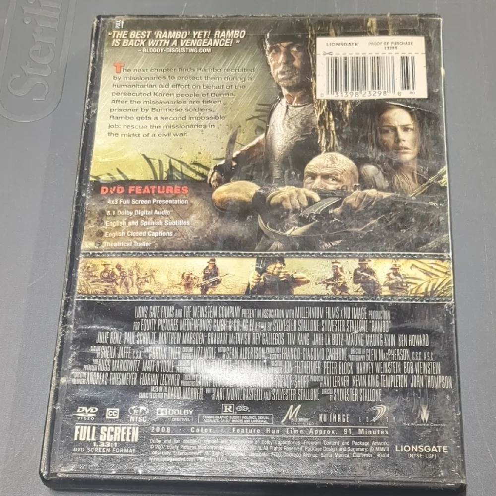 Rambo Full Screen DVD - Picture 2 of 3